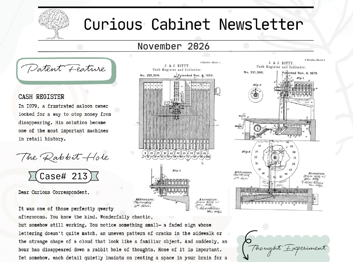 DIGITAL - Monthly Curious Cabinet Letters Club